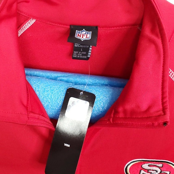 NFL San Francisco 49rs Zipper Jacket team Apparel Mens size Large - Picture 4 of 8